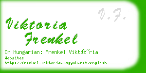 viktoria frenkel business card